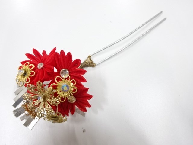 JAPANESE KIMONO / ANTIQUE TSUMAMI ZAIKU FLAP